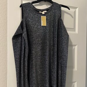 Michael Kors Off-the-Shoulder Black Sweater